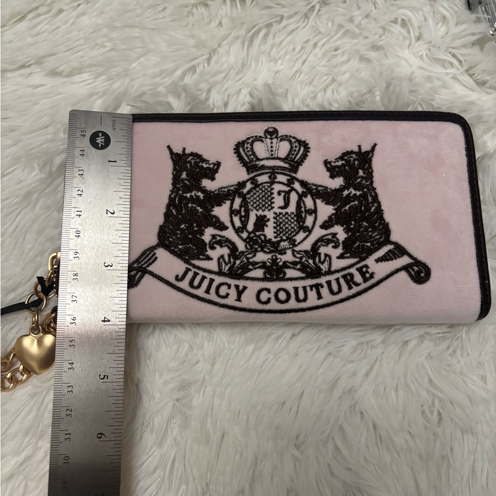 Juicy Couture  NWT  pink Blush Wallet with Gold Chain - Picture 8 of 9